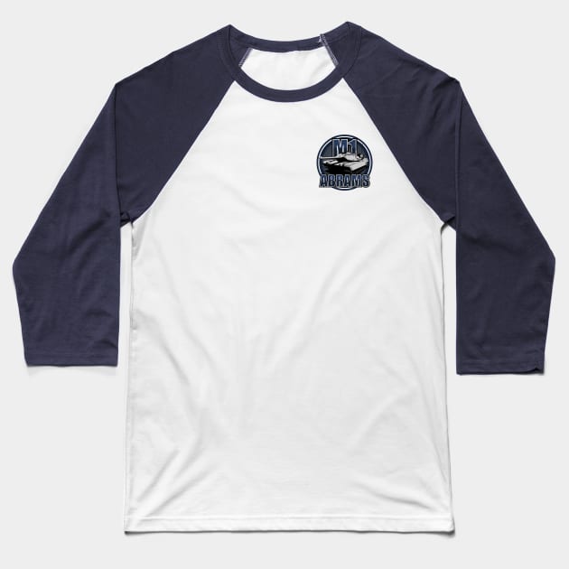 M1 Abrams (Small logo) Baseball T-Shirt by TCP